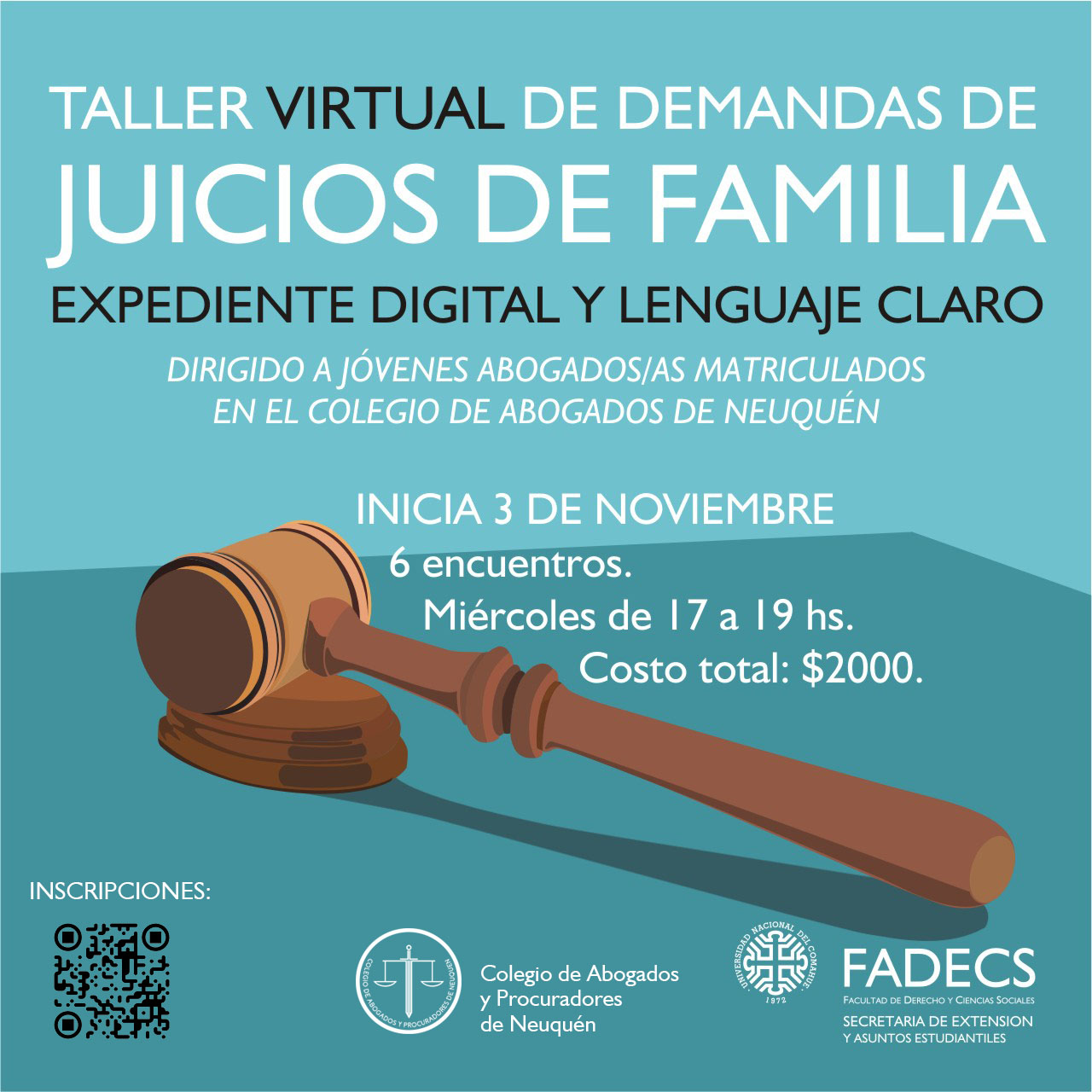 TALLER VIRTUAL DE DEMANDAS DE JUICIOS DE FAMILIA, EXPEDIENTE DIGITAL Y LENGUAJE CLARO